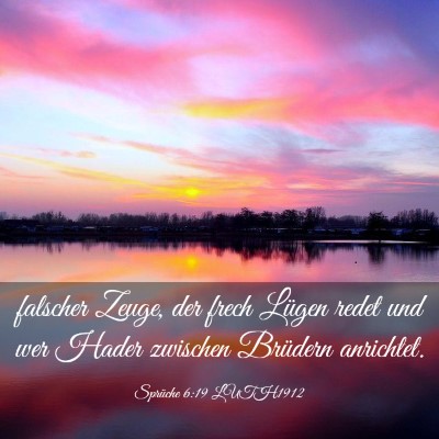 Picture 03 - Sprüche 6:19 LUTH1912 - falscher Zeuge, der frech Lügen redet und wer - Bible Verse Picture