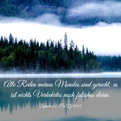 Picture 03 - Sprüche 8:8 LUTH1912 - Alle Reden meines Mundes sind gerecht; es ist - Bible Verse Picture