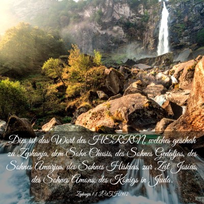 Picture 03 - Zephanja 1:1 LUTH1912 - Dies ist das Wort des HERRN, welches geschah zu - Bible Verse Picture