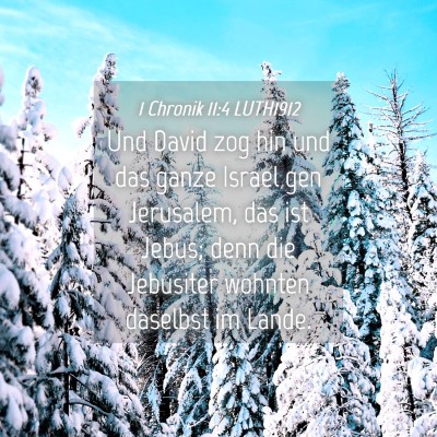 Picture 04 - 1 Chronik 11:4 LUTH1912 - Und David zog hin und das ganze Israel gen - Bible Verse Picture