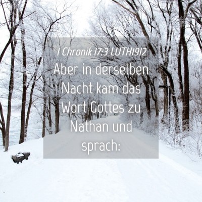 Picture 04 - 1 Chronik 17:3 LUTH1912 - Aber in derselben Nacht kam das Wort Gottes zu - Bible Verse Picture