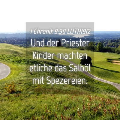 Picture 04 - 1 Chronik 9:30 LUTH1912 - Und der Priester Kinder machten etliche das - Bible Verse Picture