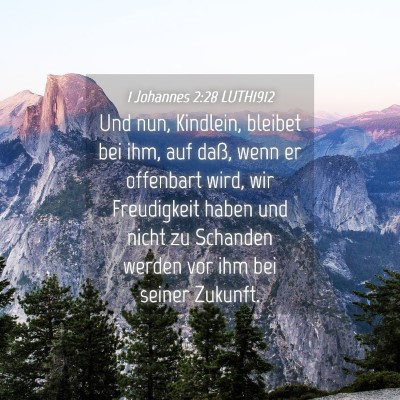 Picture 04 - 1 Johannes 2:28 LUTH1912 - Und nun, Kindlein, bleibet bei ihm, auf daß, - Bible Verse Picture