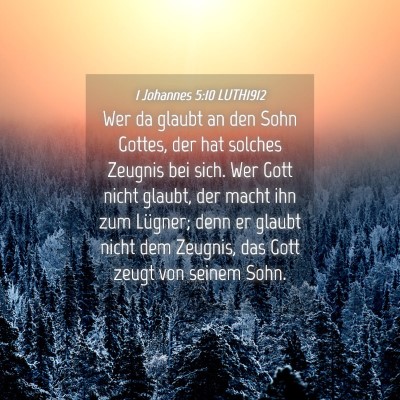 Picture 04 - 1 Johannes 5:10 LUTH1912 - Wer da glaubt an den Sohn Gottes, der hat solches - Bible Verse Picture