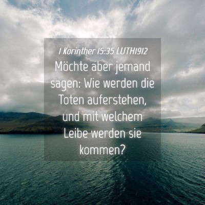 Picture 04 - 1 Korinther 15:35 LUTH1912 - Möchte aber jemand sagen: Wie werden die Toten - Bible Verse Picture