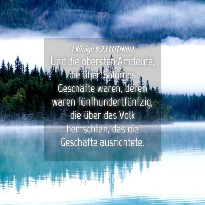 Picture 04 - 1 Könige 9:23 LUTH1912 - Und die obersten Amtleute, die über Salomos - Bible Verse Picture