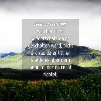 Picture 04 - 1 Petrus 2:23 LUTH1912 - welcher nicht wiederschalt, da er gescholten - Bible Verse Picture