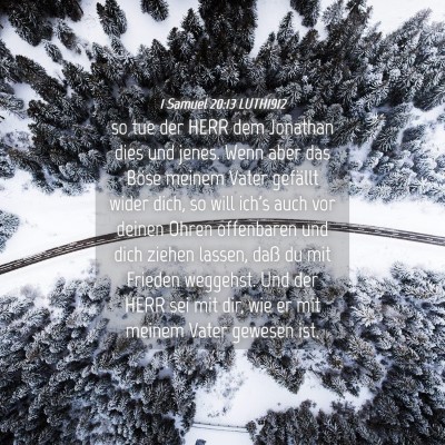 Picture 04 - 1 Samuel 20:13 LUTH1912 - so tue der HERR dem Jonathan dies und jenes. Wenn - Bible Verse Picture