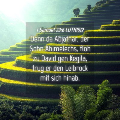 Picture 04 - 1 Samuel 23:6 LUTH1912 - Denn da Abjathar, der Sohn Ahimelechs, floh zu - Bible Verse Picture