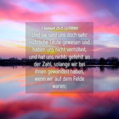 Picture 04 - 1 Samuel 25:15 LUTH1912 - Und sie sind uns doch sehr nützliche Leute - Bible Verse Picture