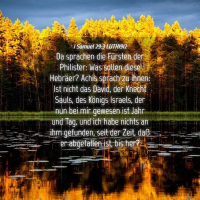 Picture 04 - 1 Samuel 29:3 LUTH1912 - Da sprachen die Fürsten der Philister: Was - Bible Verse Picture