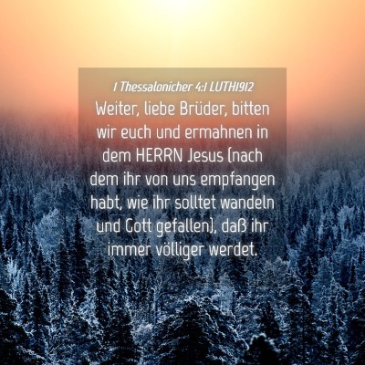 Picture 04 - 1 Thessalonicher 4:1 LUTH1912 - Weiter, liebe Brüder, bitten wir euch und - Bible Verse Picture