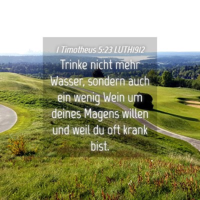 Picture 04 - 1 Timotheus 5:23 LUTH1912 - Trinke nicht mehr Wasser, sondern auch ein wenig - Bible Verse Picture