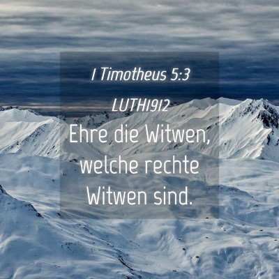 Picture 04 - 1 Timotheus 5:3 LUTH1912 - Ehre die Witwen, welche rechte Witwen - Bible Verse Picture