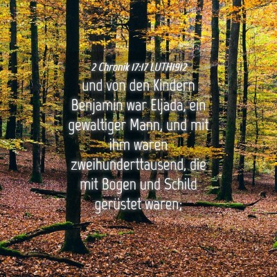 Picture 04 - 2 Chronik 17:17 LUTH1912 - und von den Kindern Benjamin war Eljada, ein - Bible Verse Picture