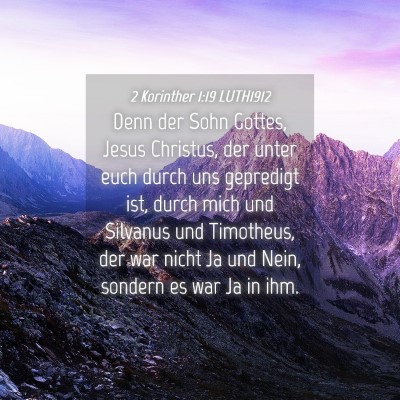 Picture 04 - 2 Korinther 1:19 LUTH1912 - Denn der Sohn Gottes, Jesus Christus, der unter - Bible Verse Picture