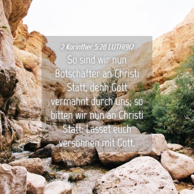 Picture 04 - 2 Korinther 5:20 LUTH1912 - So sind wir nun Botschafter an Christi Statt, - Bible Verse Picture