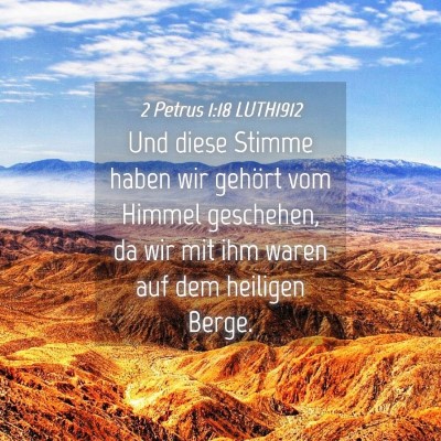 Picture 04 - 2 Petrus 1:18 LUTH1912 - Und diese Stimme haben wir gehört vom Himmel - Bible Verse Picture