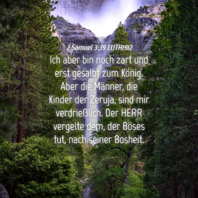 Picture 04 - 2 Samuel 3:39 LUTH1912 - Ich aber bin noch zart und erst gesalbt zum - Bible Verse Picture