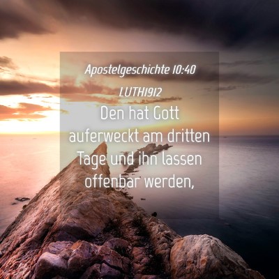 Picture 04 - Apostelgeschichte 10:40 LUTH1912 - Den hat Gott auferweckt am dritten Tage und ihn - Bible Verse Picture