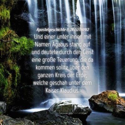 Picture 04 - Apostelgeschichte 11:28 LUTH1912 - Und einer unter ihnen mit Namen Agabus stand auf - Bible Verse Picture