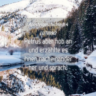 Picture 04 - Apostelgeschichte 11:4 LUTH1912 - Petrus aber hob an und erzählte es ihnen - Bible Verse Picture