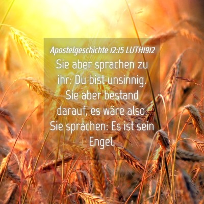 Picture 04 - Apostelgeschichte 12:15 LUTH1912 - Sie aber sprachen zu ihr: Du bist unsinnig. Sie - Bible Verse Picture