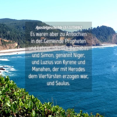 Picture 04 - Apostelgeschichte 13:1 LUTH1912 - Es waren aber zu Antiochien in der Gemeinde - Bible Verse Picture