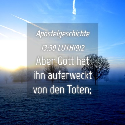 Picture 04 - Apostelgeschichte 13:30 LUTH1912 - Aber Gott hat ihn auferweckt von den - Bible Verse Picture