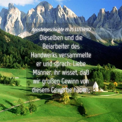 Picture 04 - Apostelgeschichte 19:25 LUTH1912 - Dieselben und die Beiarbeiter des Handwerks - Bible Verse Picture