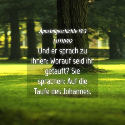 Picture 04 - Apostelgeschichte 19:3 LUTH1912 - Und er sprach zu ihnen: Worauf seid ihr getauft? - Bible Verse Picture