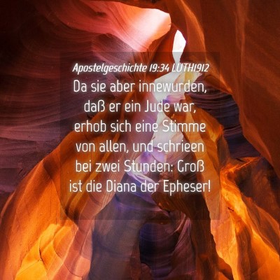 Picture 04 - Apostelgeschichte 19:34 LUTH1912 - Da sie aber innewurden, daß er ein Jude war, - Bible Verse Picture