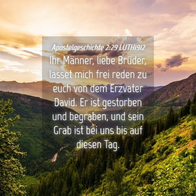 Picture 04 - Apostelgeschichte 2:29 LUTH1912 - Ihr Männer, liebe Brüder, lasset mich frei - Bible Verse Picture