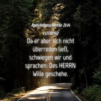 Picture 04 - Apostelgeschichte 21:14 LUTH1912 - Da er aber sich nicht überreden ließ, schwiegen - Bible Verse Picture