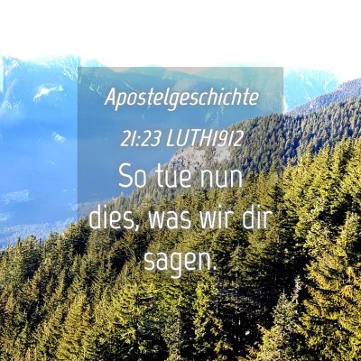 Picture 04 - Apostelgeschichte 21:23 LUTH1912 - So tue nun dies, was wir dir - Bible Verse Picture