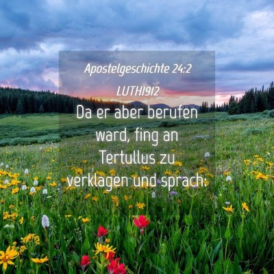 Picture 04 - Apostelgeschichte 24:2 LUTH1912 - Da er aber berufen ward, fing an Tertullus zu - Bible Verse Picture