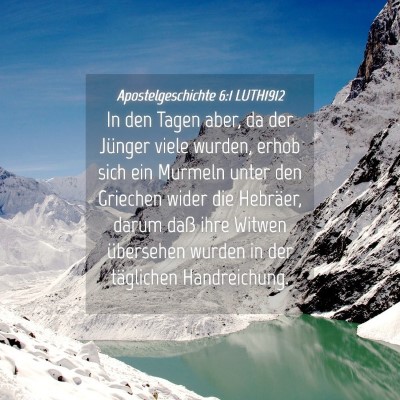 Picture 04 - Apostelgeschichte 6:1 LUTH1912 - In den Tagen aber, da der Jünger viele wurden, - Bible Verse Picture