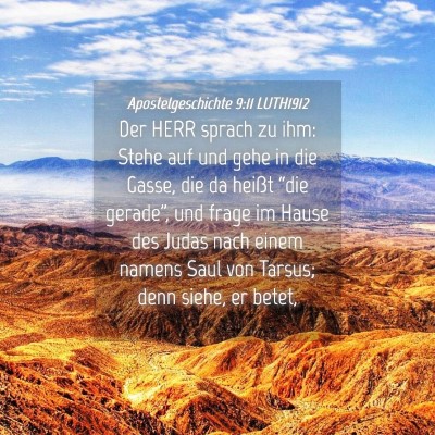 Picture 04 - Apostelgeschichte 9:11 LUTH1912 - Der HERR sprach zu ihm: Stehe auf und gehe in die - Bible Verse Picture