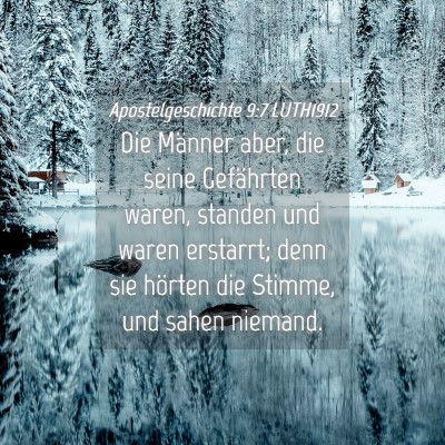 Picture 04 - Apostelgeschichte 9:7 LUTH1912 - Die Männer aber, die seine Gefährten waren, - Bible Verse Picture