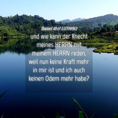 Picture 04 - Daniel 10:17 LUTH1912 - und wie kann der Knecht meines HERRN mit meinem - Bible Verse Picture