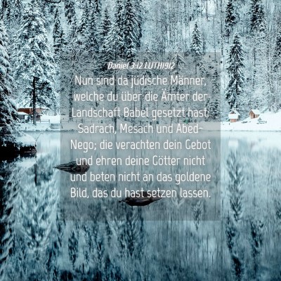 Picture 04 - Daniel 3:12 LUTH1912 - Nun sind da jüdische Männer, welche du über - Bible Verse Picture