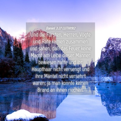 Picture 04 - Daniel 3:27 LUTH1912 - Und die Fürsten, Herren, Vögte und Räte kamen - Bible Verse Picture