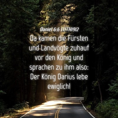 Picture 04 - Daniel 6:6 LUTH1912 - Da kamen die Fürsten und Landvögte zuhauf vor - Bible Verse Picture