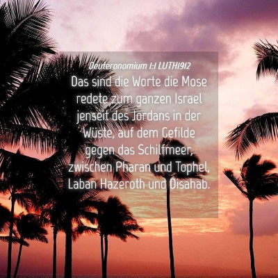 Picture 04 - Deuteronomium 1:1 LUTH1912 - Das sind die Worte die Mose redete zum ganzen - Bible Verse Picture