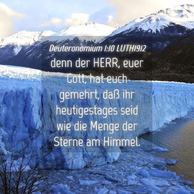 Picture 04 - Deuteronomium 1:10 LUTH1912 - denn der HERR, euer Gott, hat euch gemehrt, daß - Bible Verse Picture