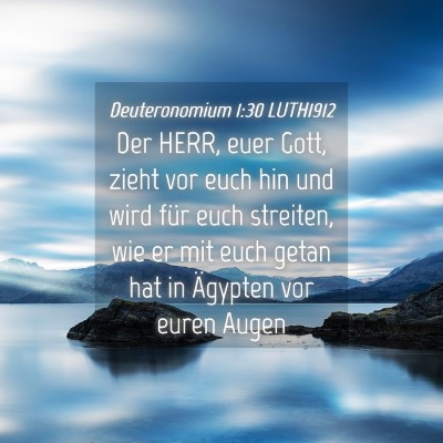 Picture 04 - Deuteronomium 1:30 LUTH1912 - Der HERR, euer Gott, zieht vor euch hin und wird - Bible Verse Picture