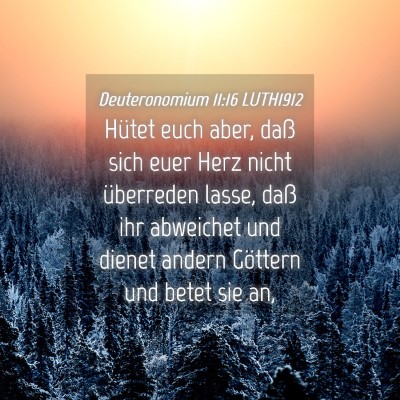 Picture 04 - Deuteronomium 11:16 LUTH1912 - Hütet euch aber, daß sich euer Herz nicht - Bible Verse Picture