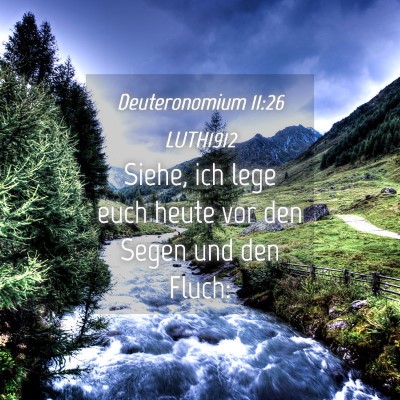 Picture 04 - Deuteronomium 11:26 LUTH1912 - Siehe, ich lege euch heute vor den Segen und den - Bible Verse Picture