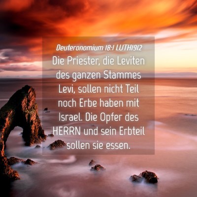 Picture 04 - Deuteronomium 18:1 LUTH1912 - Die Priester, die Leviten des ganzen Stammes - Bible Verse Picture