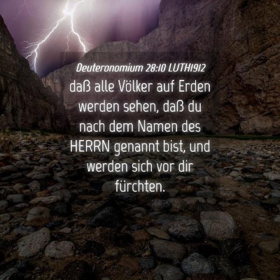Picture 04 - Deuteronomium 28:10 LUTH1912 - daß alle Völker auf Erden werden sehen, daß du - Bible Verse Picture